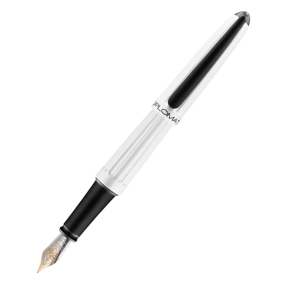 公式 ディプロマット アエロ  パールホワイト ミッドナイトブルー 万年筆