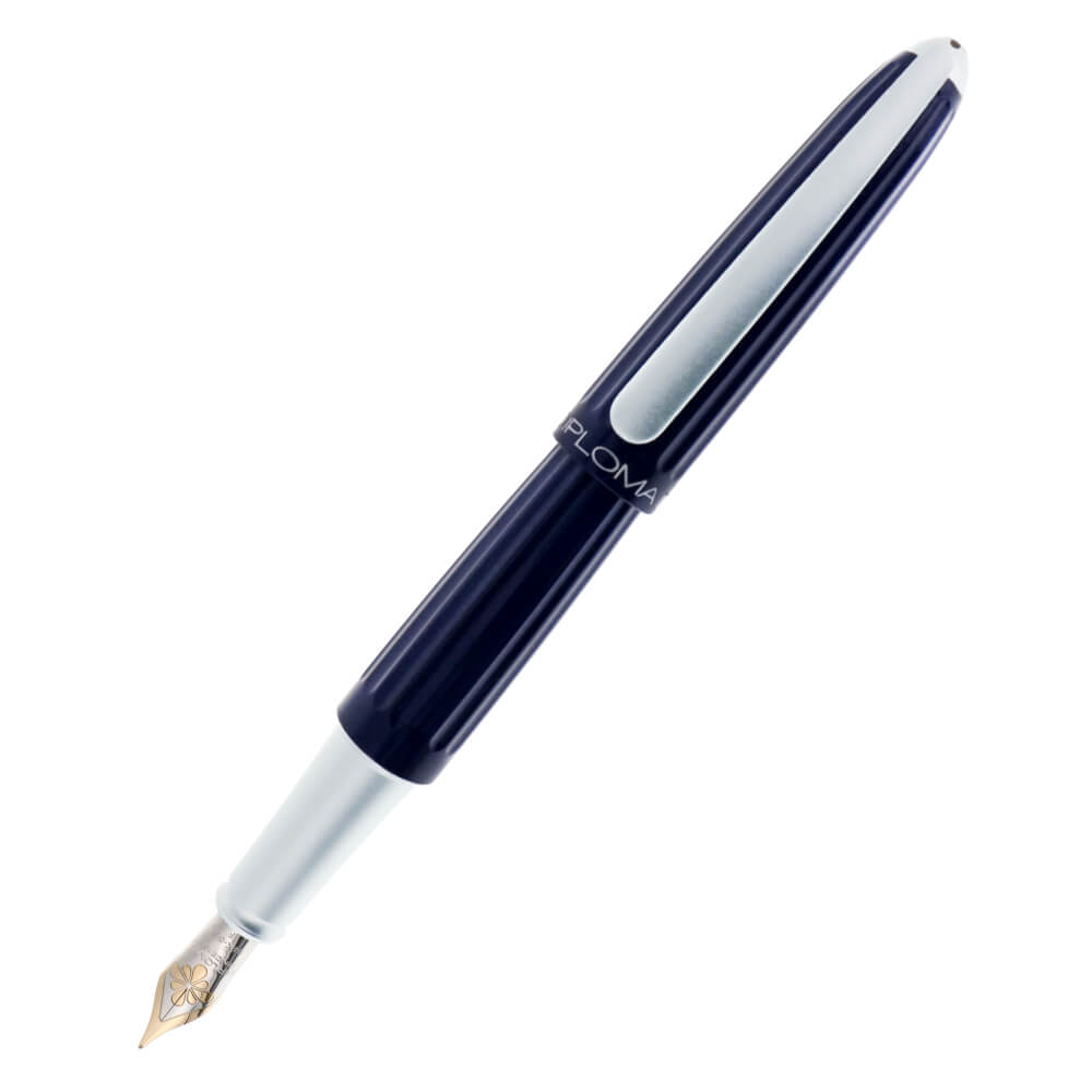 公式 ディプロマット アエロ  パールホワイト ミッドナイトブルー 万年筆