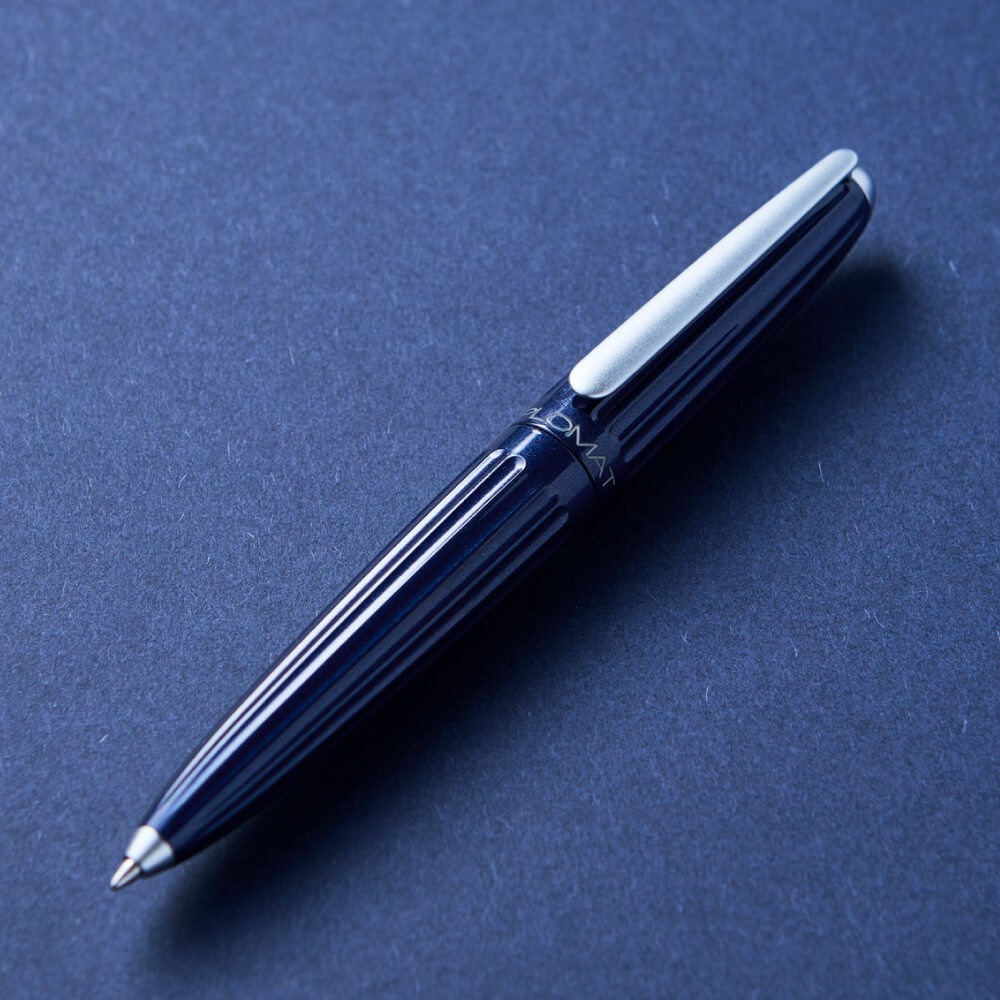 公式 ディプロマット アエロ  パールホワイト ミッドナイトブルー ボールペン
