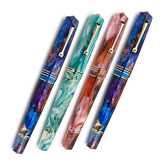 公式 レオナルド オフィチーナ イタリアーナ モーメント・ゼロ グランデ 2.0ガラッティカ 万年筆