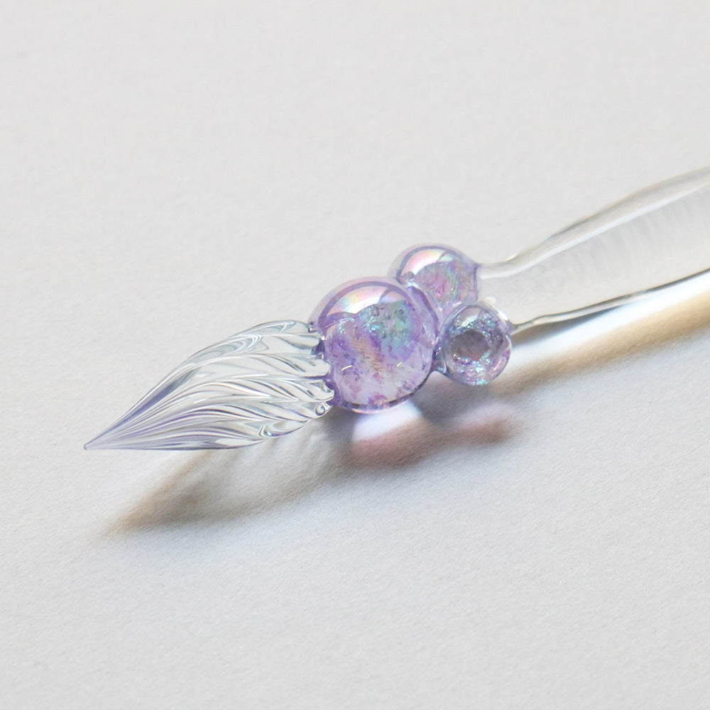 MOKUReN ペレペンナなんばCITY店 8周年記念 シャボン玉 ダイクロガラス入り ダイクロパープル