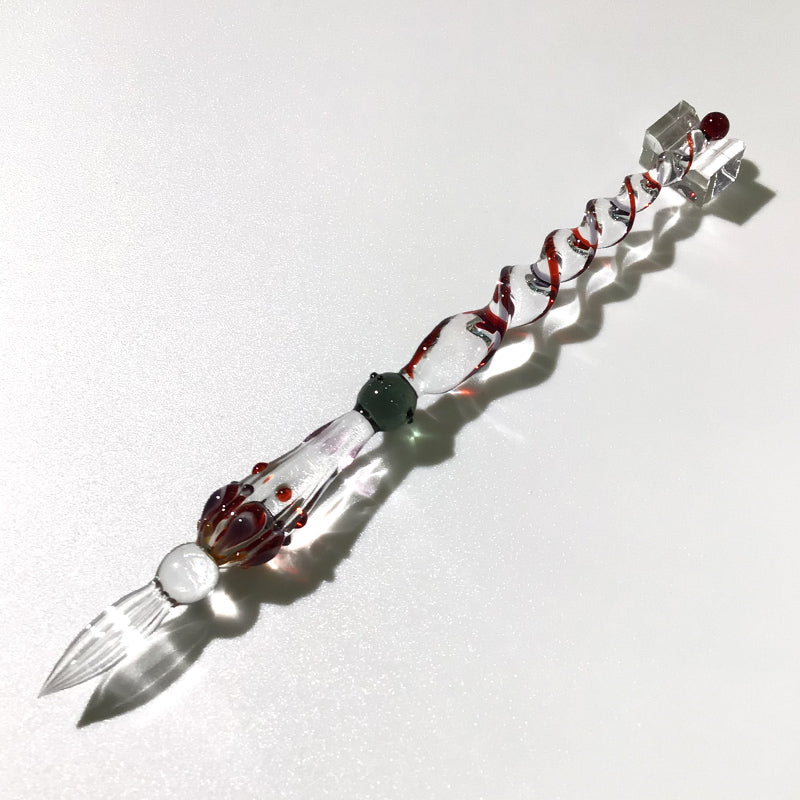 グラスカオリア, glasskaoria, マジカルアラビアン , magicalarabian ,レッドブラック, redblack, ガラスペン, glass dip pen