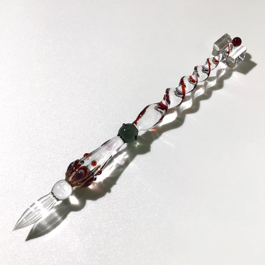 グラスカオリア, glasskaoria, マジカルアラビアン , magicalarabian ,レッドブラック, redblack, ガラスペン, glass dip pen