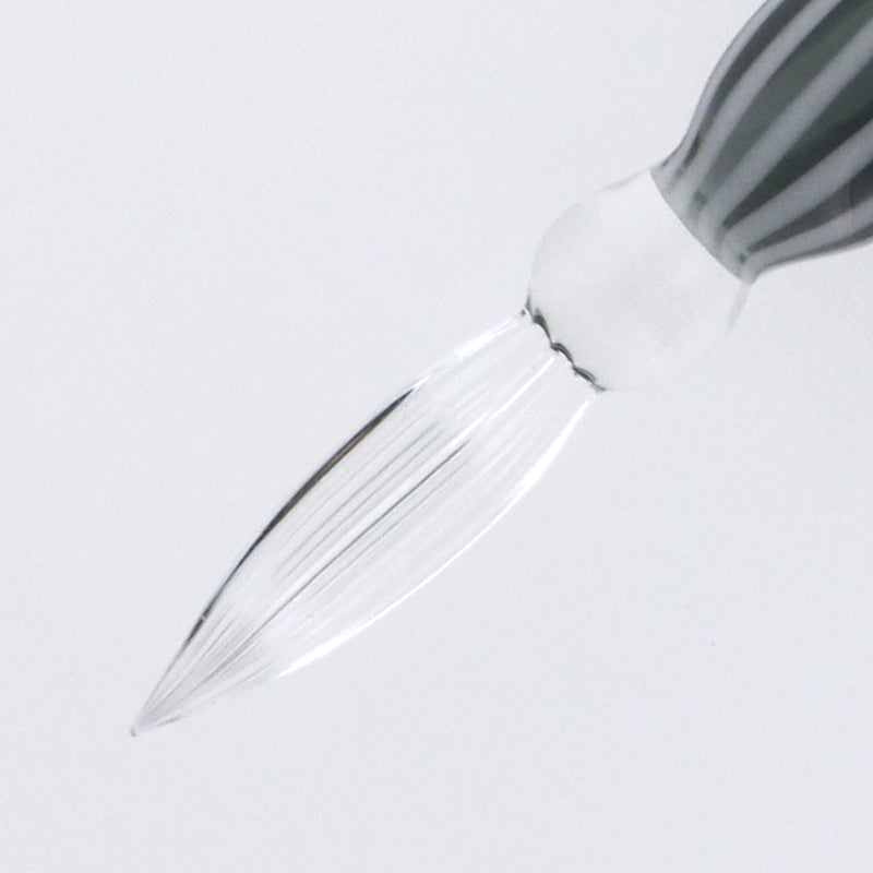 グラスカオリア おしゃLady モガちゃん(ストライプ柄) ガラスペン