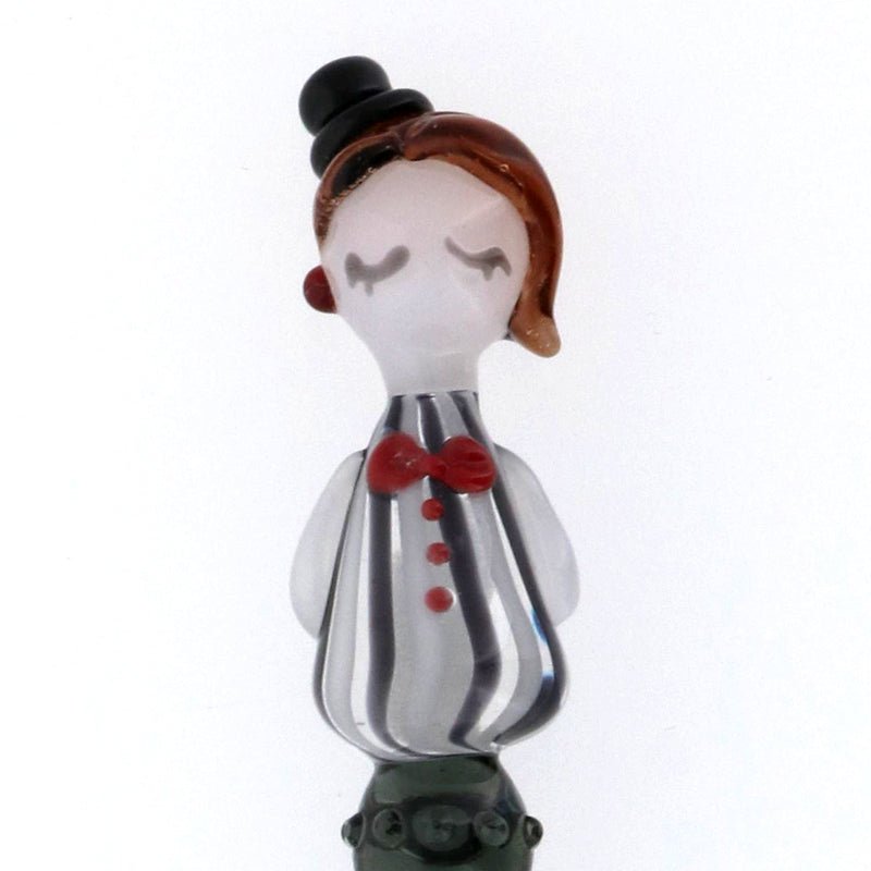 グラスカオリア おしゃLady モガちゃん(ストライプ柄) ガラスペン