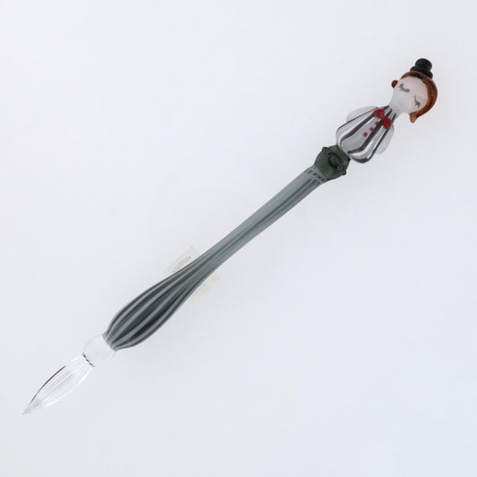 グラスカオリア おしゃLady モガちゃん(ストライプ柄) ガラスペン