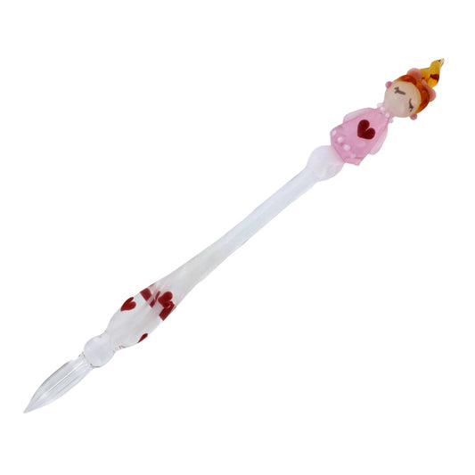 グラスカオリア おしゃLady らぶりちゃん(ハート柄) ガラスペン