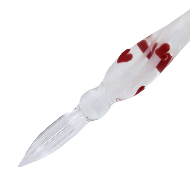 グラスカオリア おしゃLady らぶりちゃん(ハート柄) ガラスペン