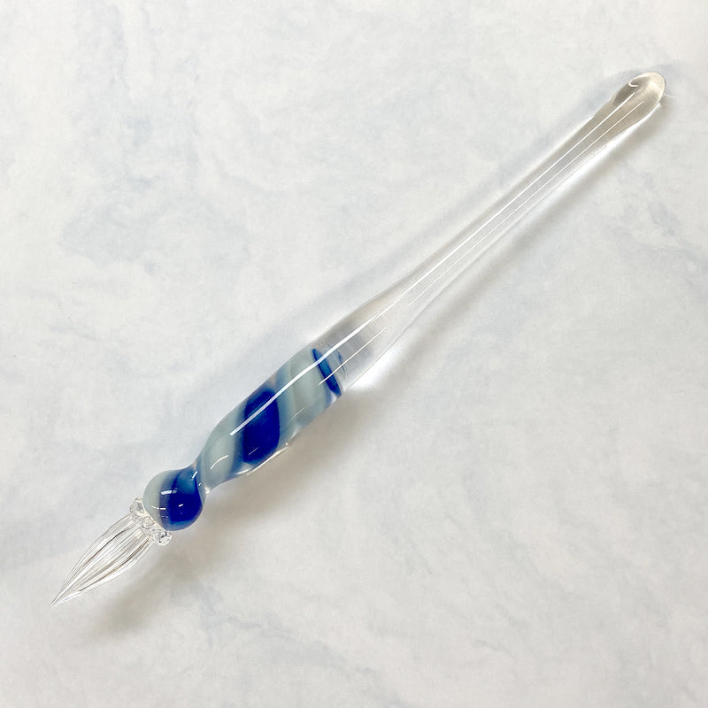 Kokeshi リボンケーン Candy スカイブルー ガラスペン