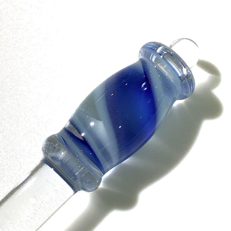 Kokeshi リボンケーン Drops  スカイブルー ガラスペン