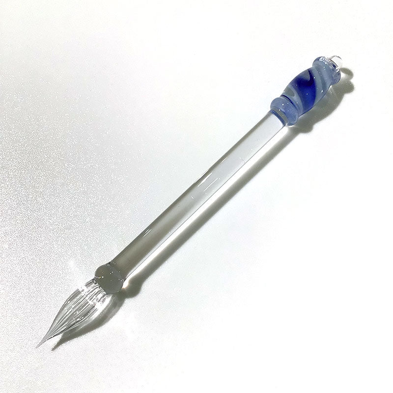 Kokeshi リボンケーン Drops  スカイブルー ガラスペン