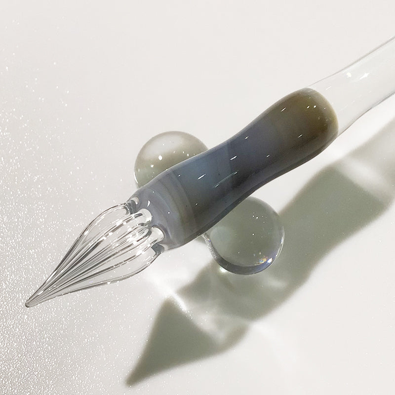 The NEON シンプル2ガラスペン(パステル)グレー