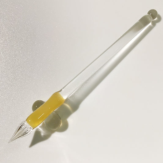 The NEON シンプル2ガラスペン(パステル)イエロー