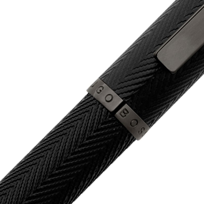 ヒューゴボス フォーメーション ヘリンボーン ガンメタル HSI1064D ボールペン