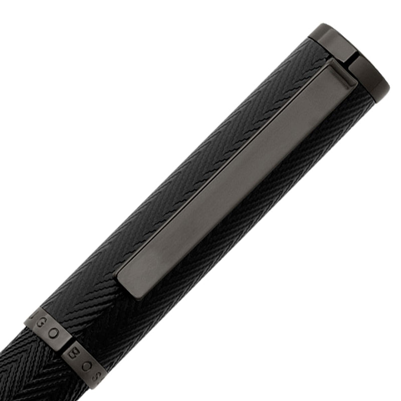 ヒューゴボス フォーメーション ヘリンボーン ガンメタル HSI1064D ボールペン