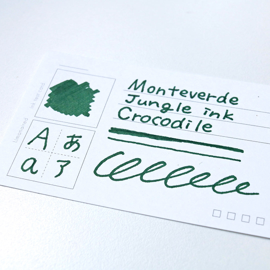 モンテベルデ ミニボトルインク ジャングルシリーズ クロコダイル(グリーン)G309CR インク