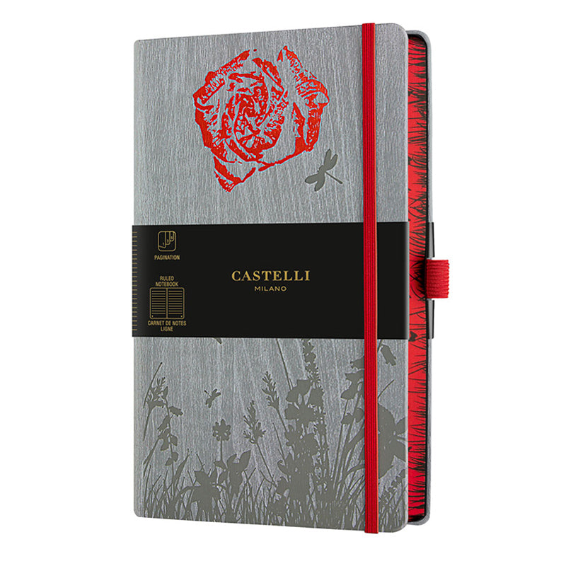 カステリミラノ 1938 FORESTA ROSE 罫線 ミディアムサイズ 手帳