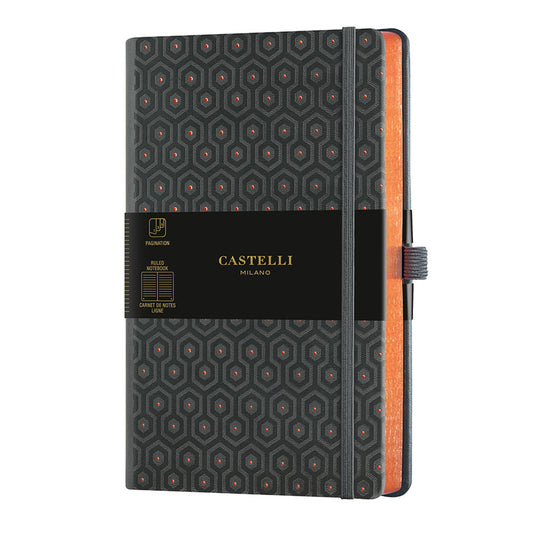 カステリミラノ 1938 COPPER & GOLD HONEY COPPER 罫線 ミディアムサイズ 手帳