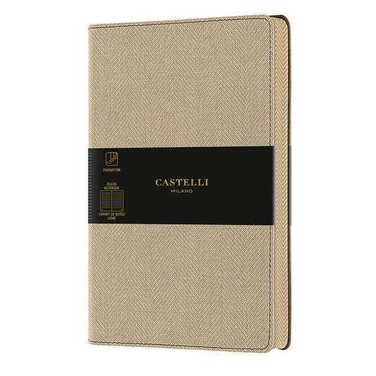 カステリミラノ 1938 HARRIS DESERT SAND 罫線 ミディアムサイズ 手帳