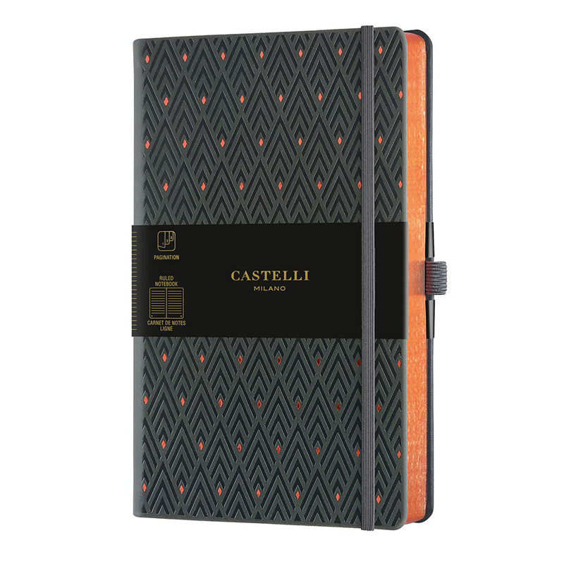 カステリミラノ 1938 COPPER & GOLD DIAMOND COPPER 罫線 ミディアムサイズ 手帳
