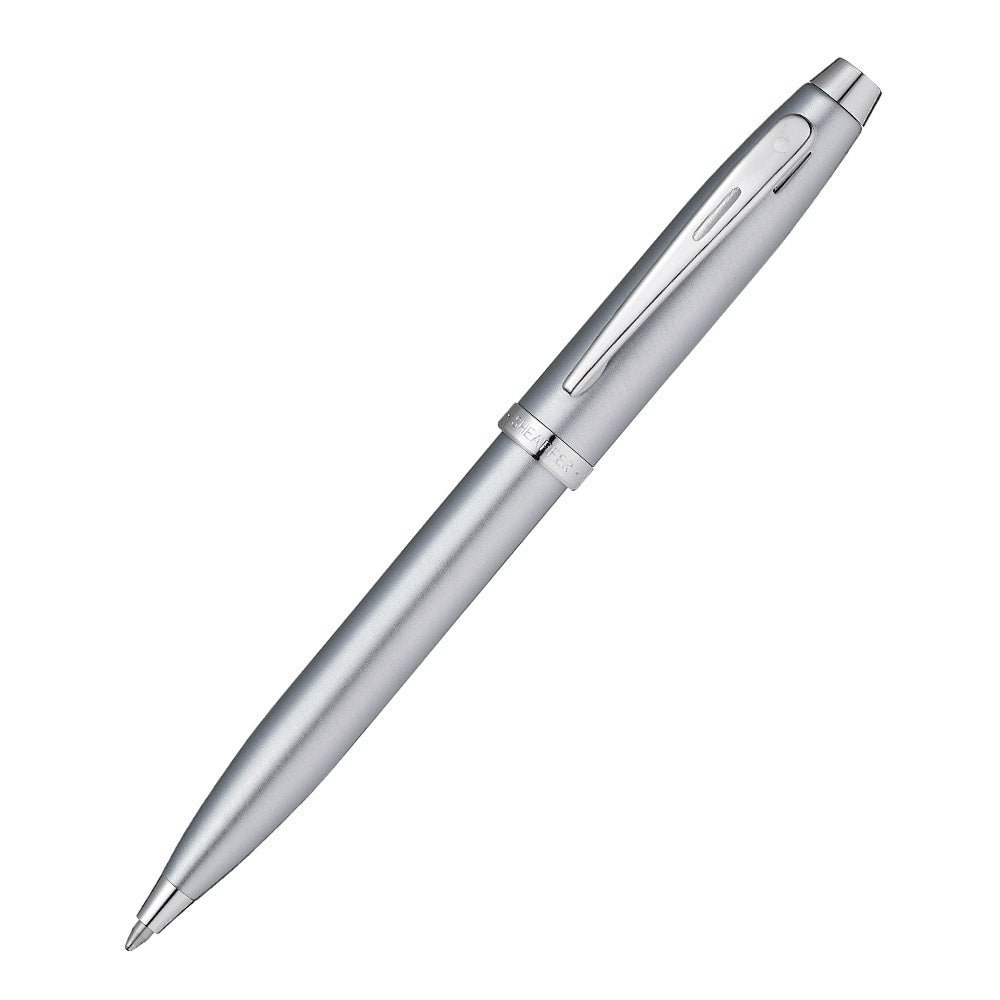 Official Schafer 100 Brushed Chrome Ballpoint Pen
