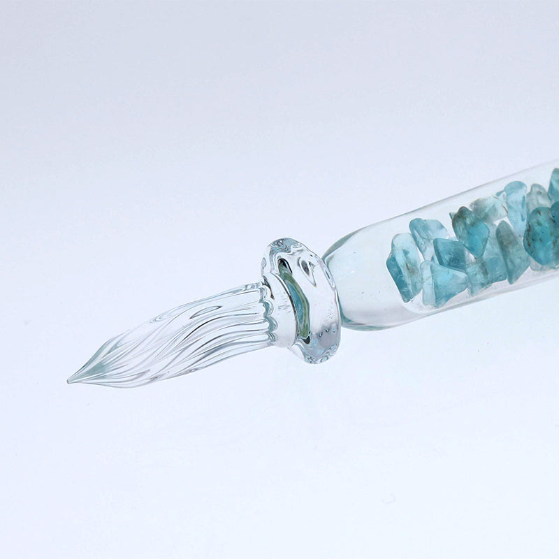 ガラス工房 まつぼっくり ストームグラス＋ アパタイト ガラスペン