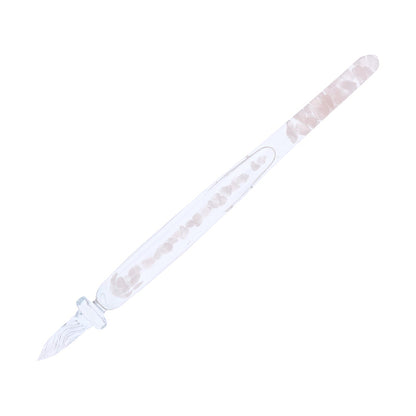 【当店限定】ガラス工房 まつぼっくり　ストームグラス＋　ローズクォーツ　ガラスペン