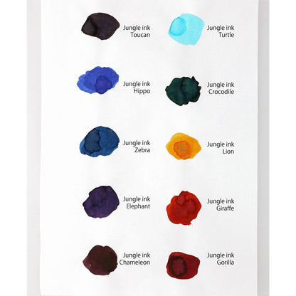 モンテベルデ　ミニボトルインク　色見本